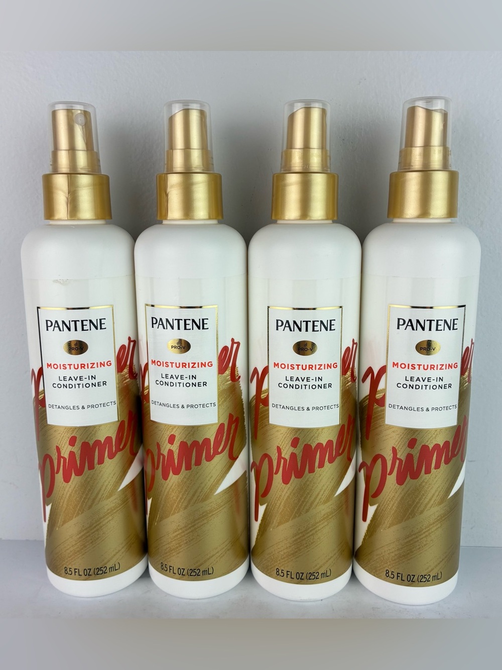 Pantene Moisturizing Leave-In Conditioner - 4 Bottles - Brand New